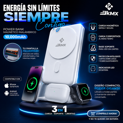 Power Bank Magnético JKMX JK-MAG01